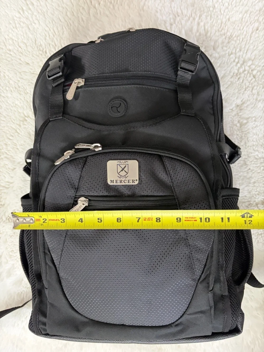 MERCER,Black Men's Backpack - Durable Travel & Work Bag